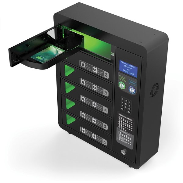 Chargetech Chargetech 6 Bay Pin Code Charging Locker Ppl6. Each Bay Contains 2 CT-300085